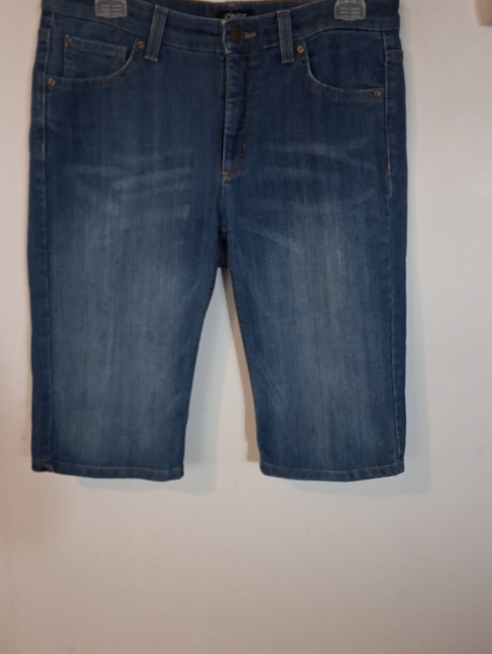 Jones New York Women's Blue Denim Bermuda Shorts